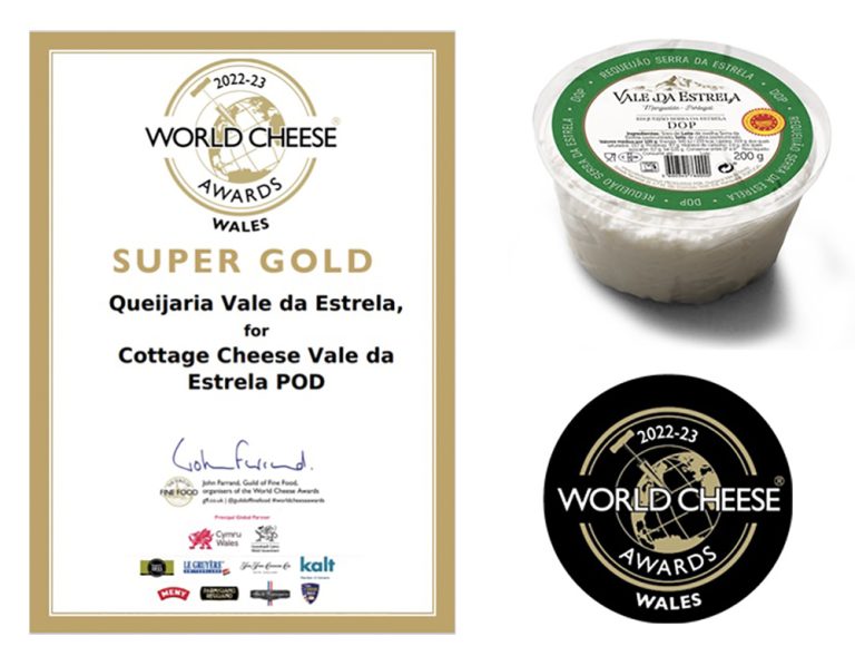 VALE DA ESTRELA COTTAGE CHEESE IS SUPER GOLD, THE HIGHEST DISTINCTION